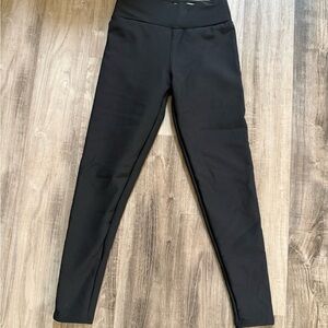 Formi Black High-Waisted Fleece-lined Leggings